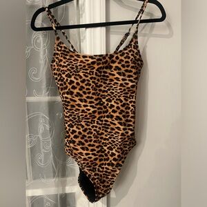 Leopard One Piece Bathing Suit